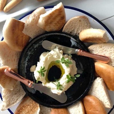 Homemade ricotta cheese