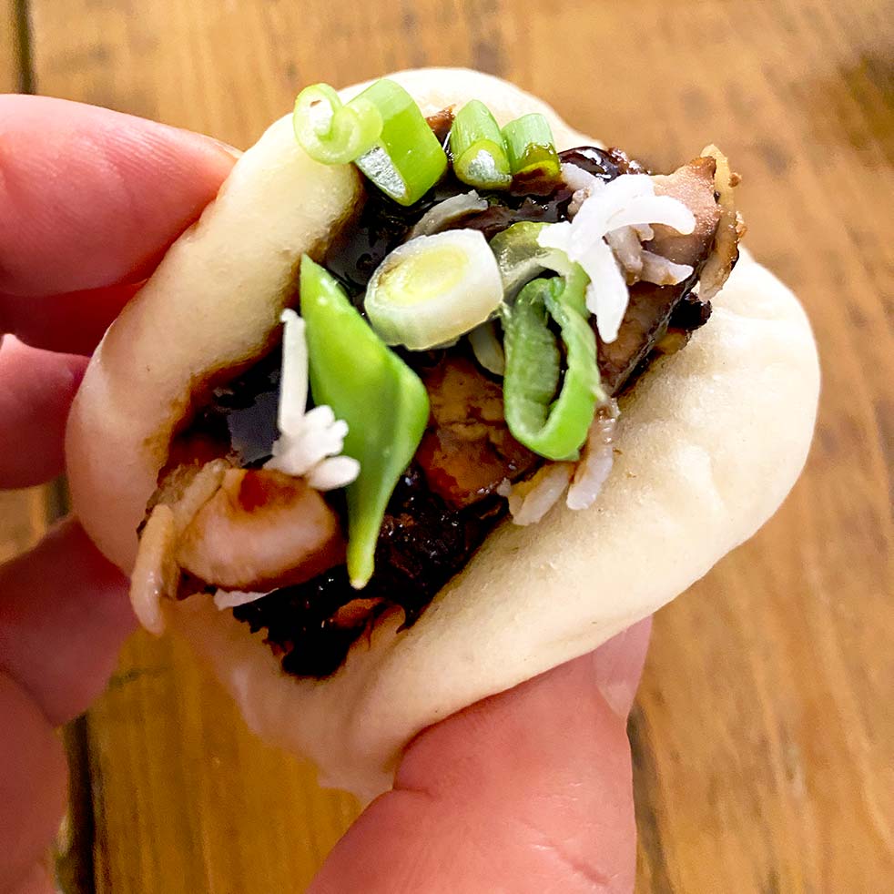 Char siu pork fillet in Bao Bun