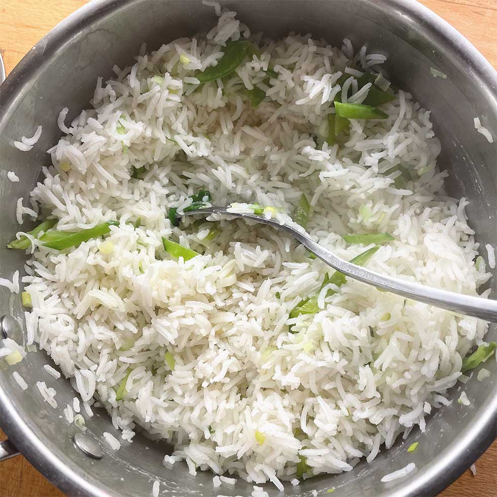 Jazzed up rice for your asian dishes