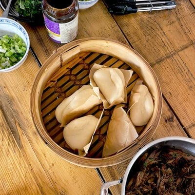 Light and fluffy steamed bao buns