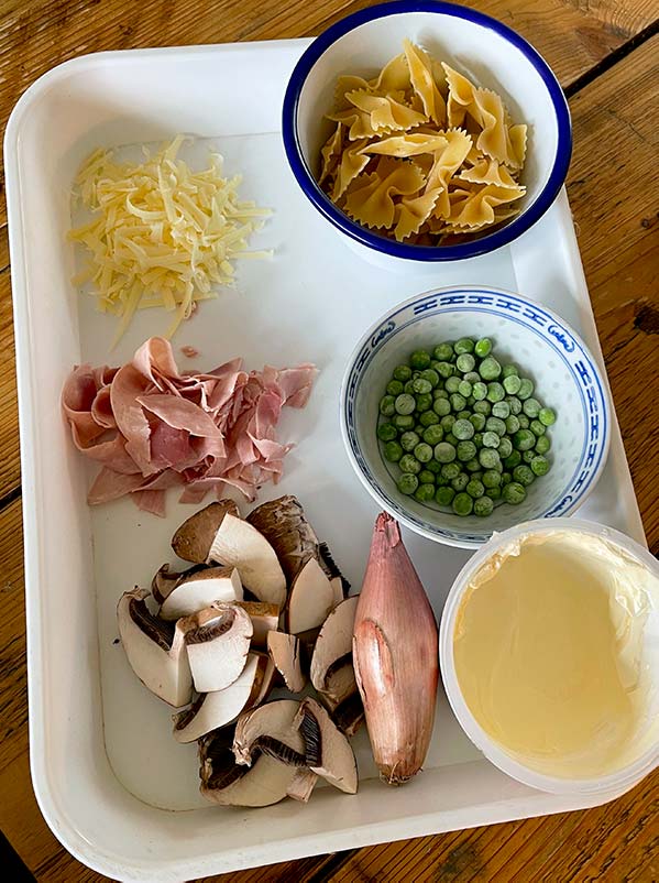 James Easy Pasta ingredients