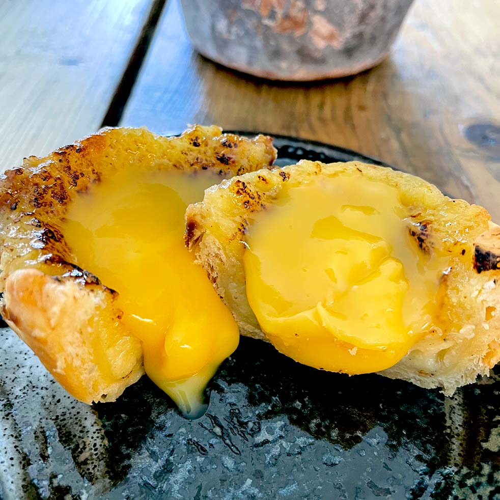 Cardamom custard tarts