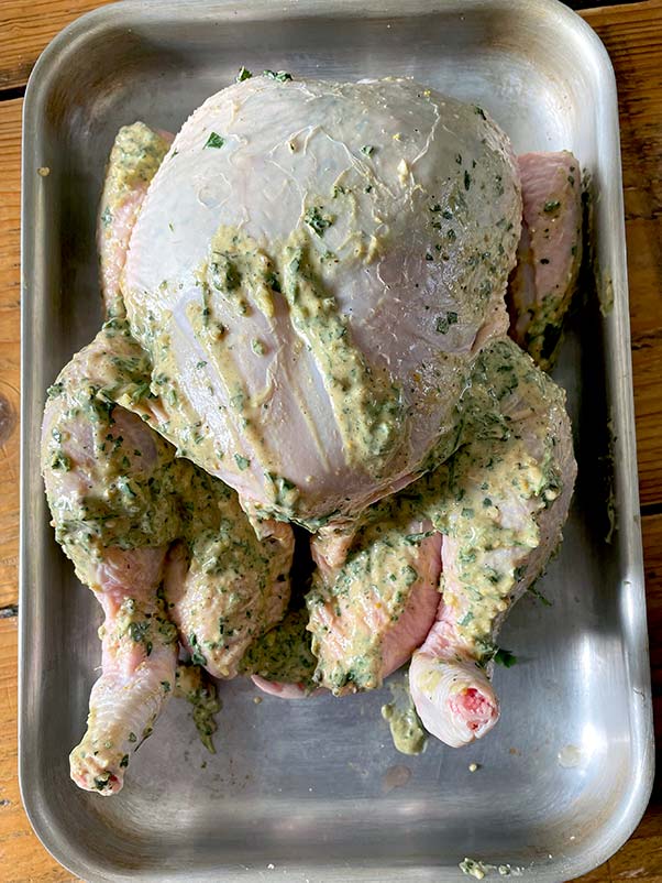 Chicken ready for the oven