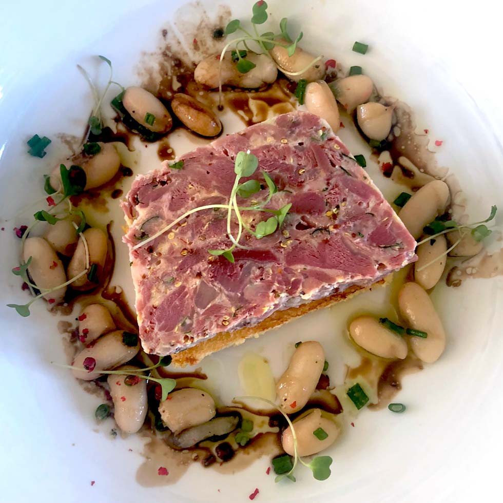 Pork cheek terrine