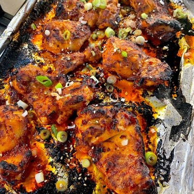 Spicy sticky chicken