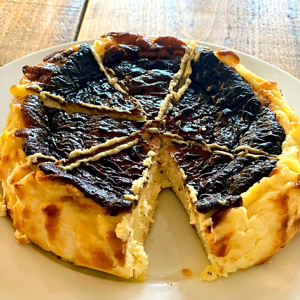 Basque baked cheesecake