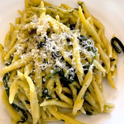 Pesto with Trofie pasta