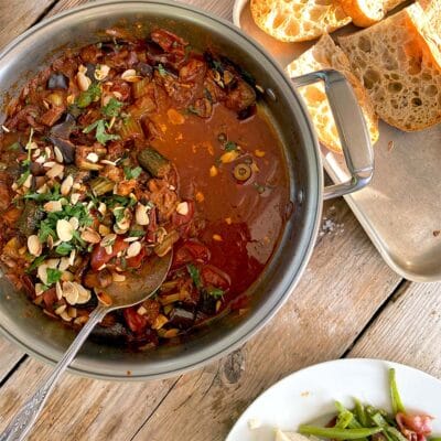 Caponata - aubergine stew