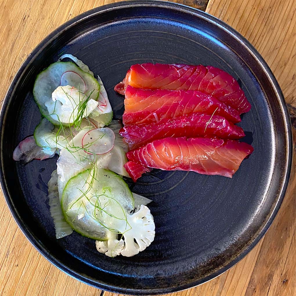 Beetroot & Horseradish Cured Salmon