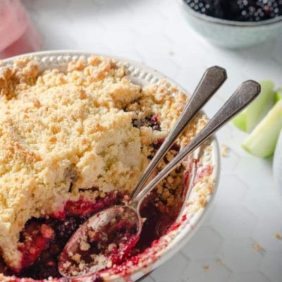Blackberry and Apple Crumble