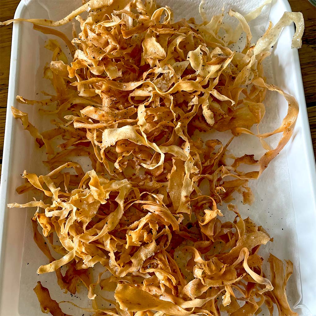 Parsnip crisps