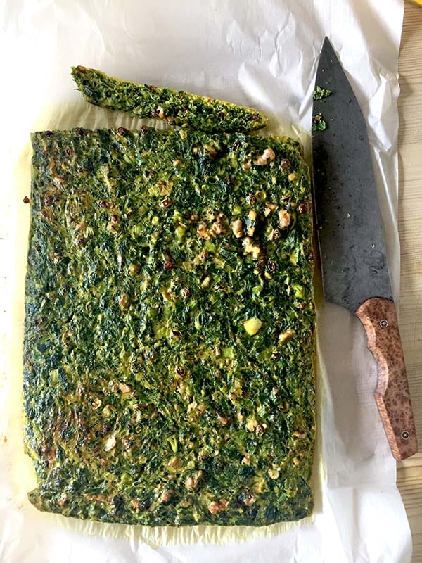 Herb frittata canapé