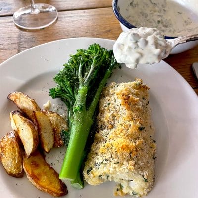 No fry fish and chips