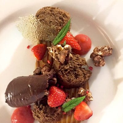 Aerated chocolate sponge