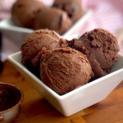 Chocolate sorbet