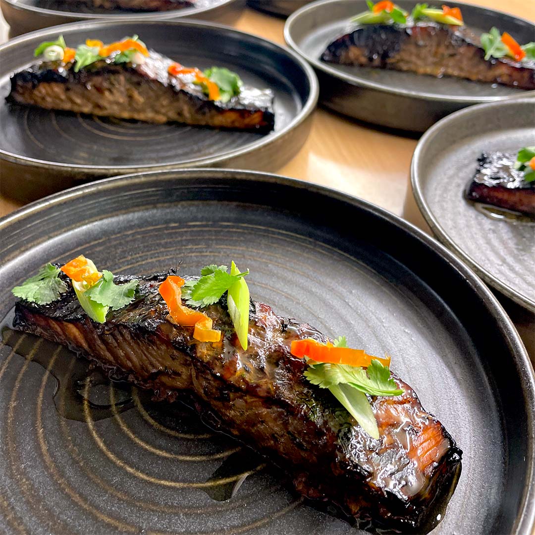 Sweet Asian style salmon