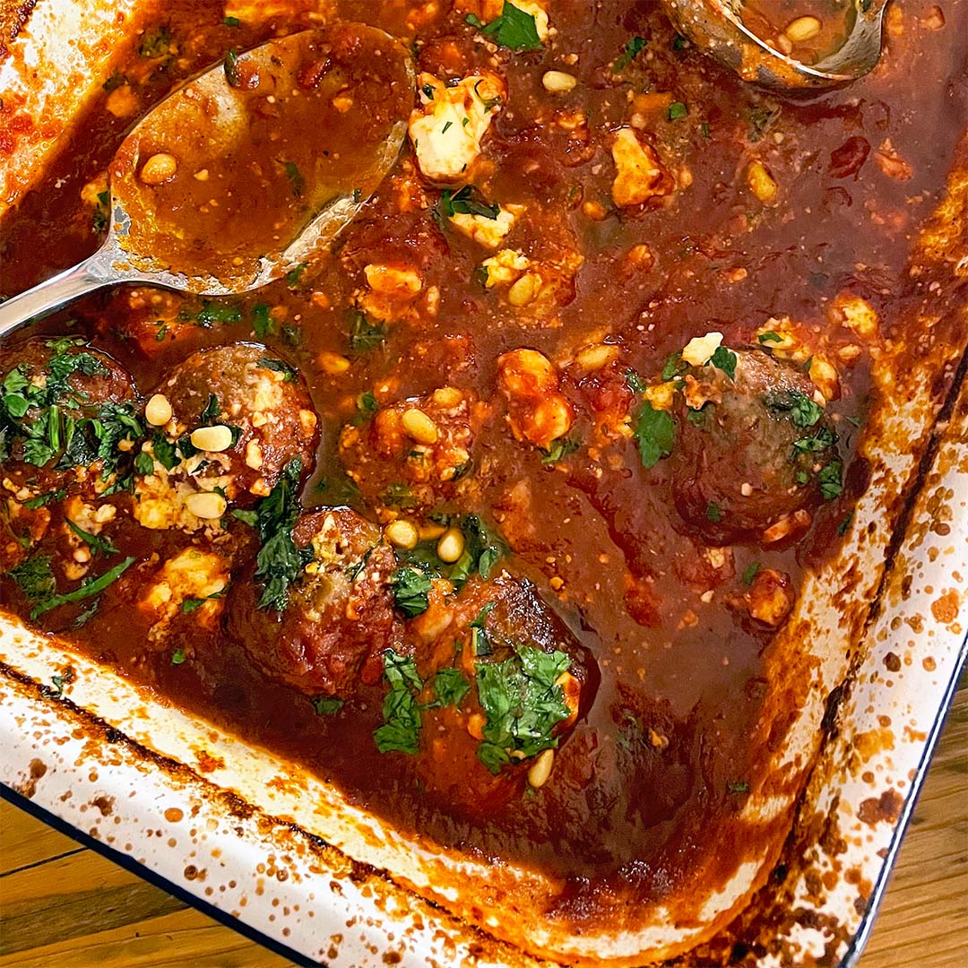 Meatballs in a rich tomato sauce