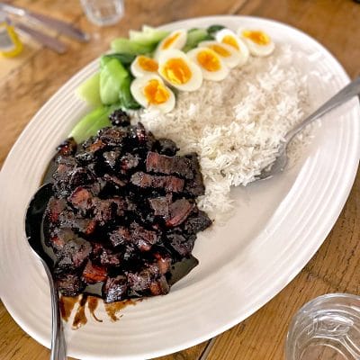 Asian braised pork belly