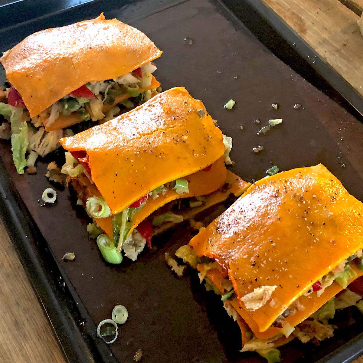 Butternut squash vegetable stack