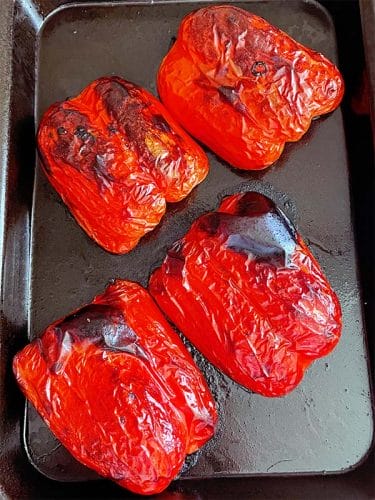 Roasted red peppers