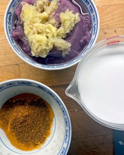 Coconut Prawn Curry prepare all the ingredients