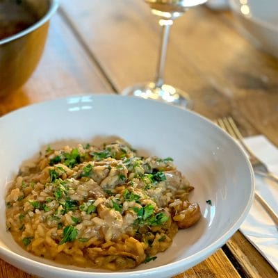 Mushroom risotto
