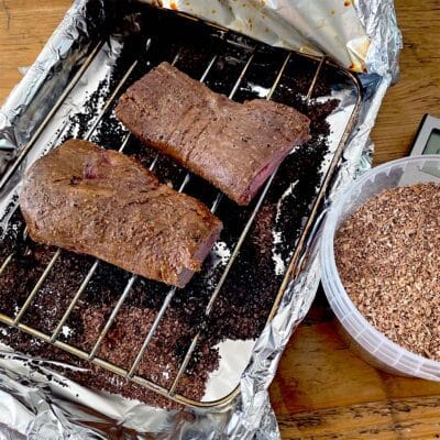 Hot smoked beef fillet