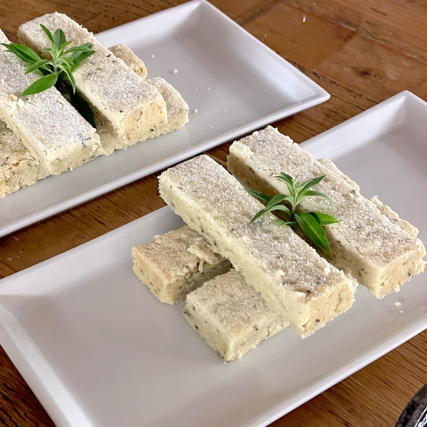 Lemon verbena shortbread