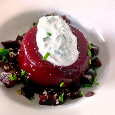 Jellied Beetroot Consommé
