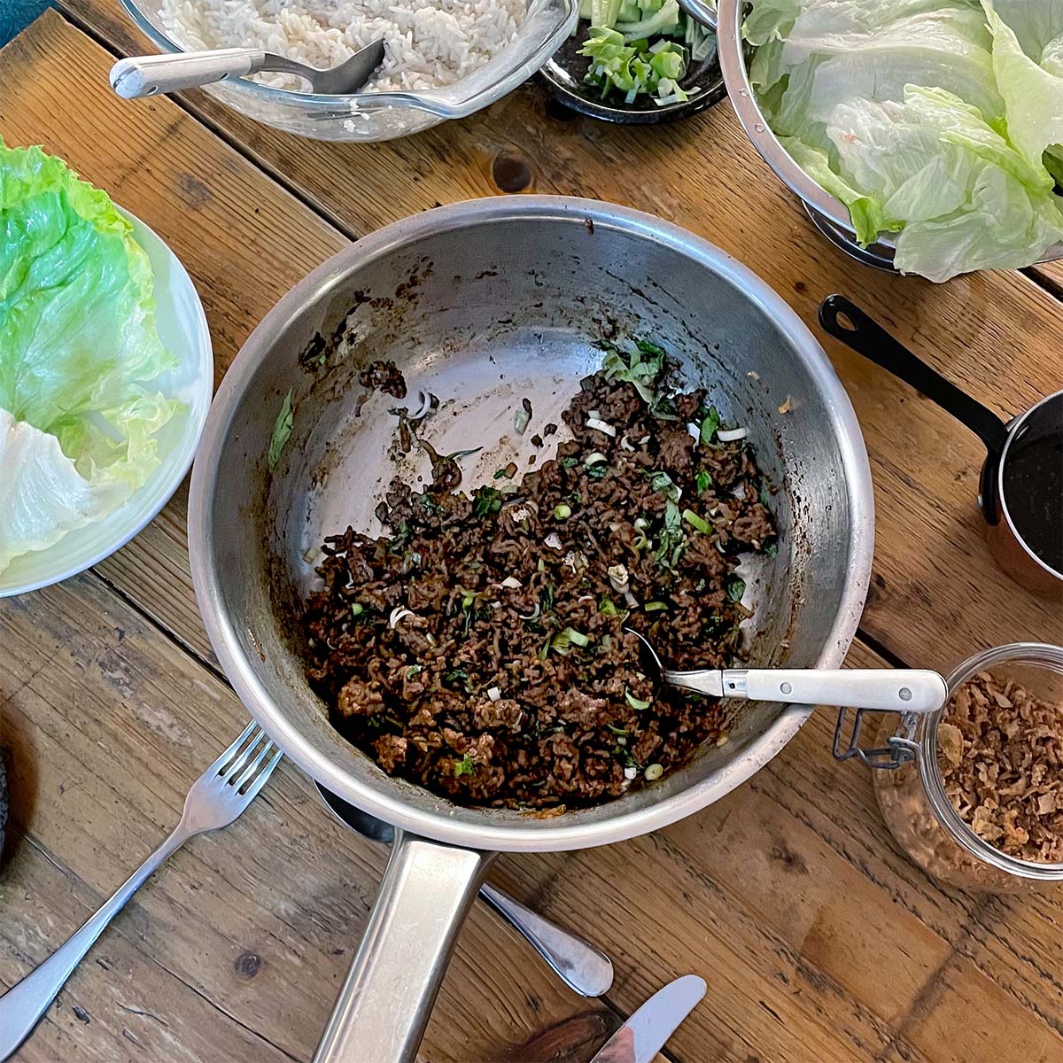 Thai style beef mince