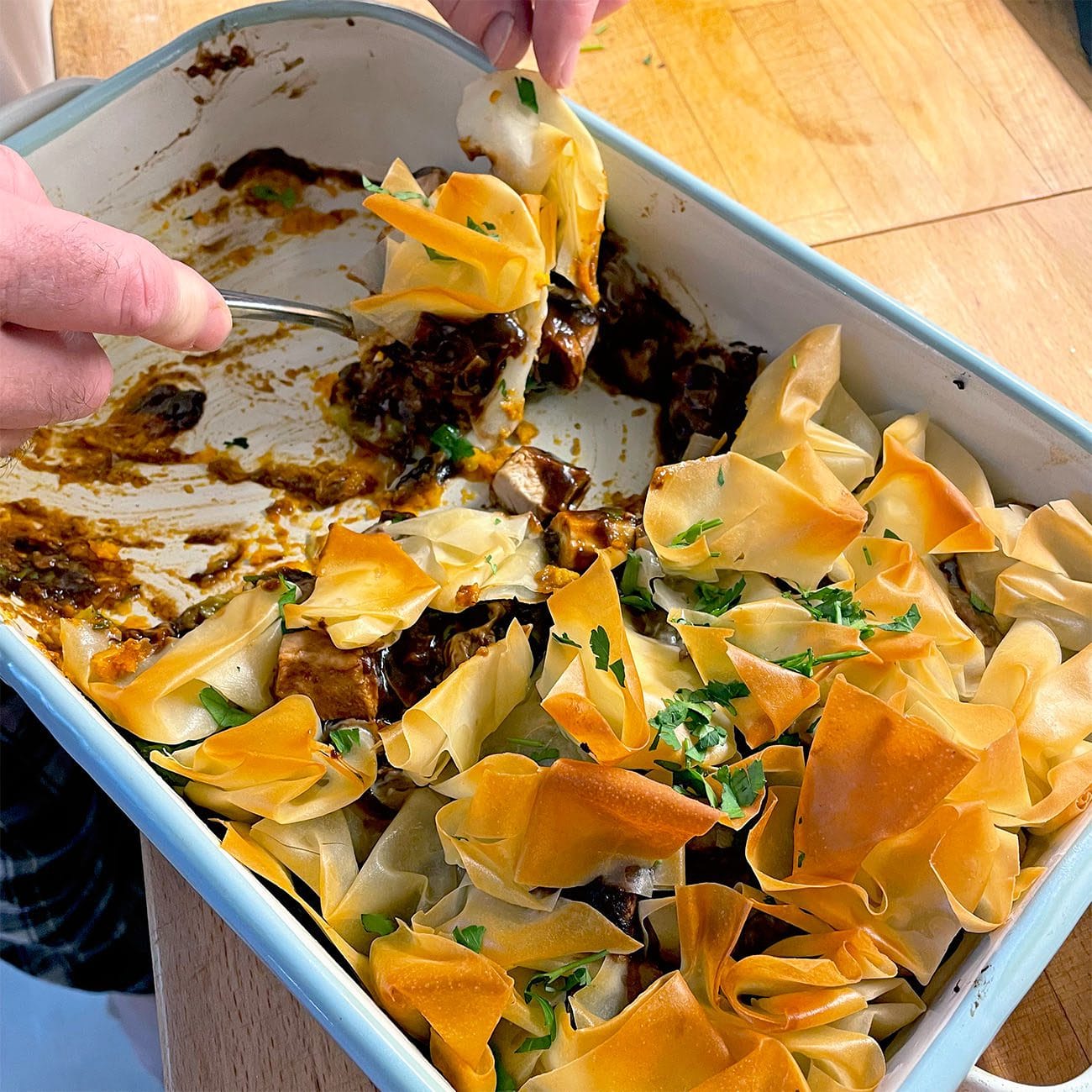 Christmas Lunch Leftover Pie