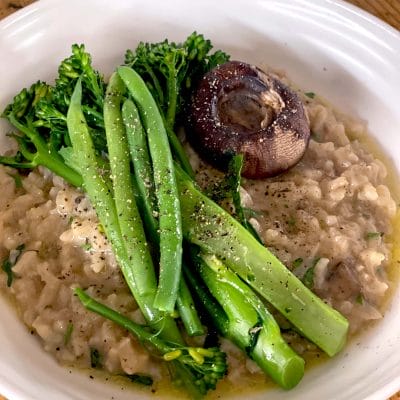 Baked Mushroom Risotto with Vegetables