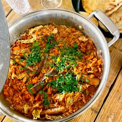 One Pot Sausage & Orzo