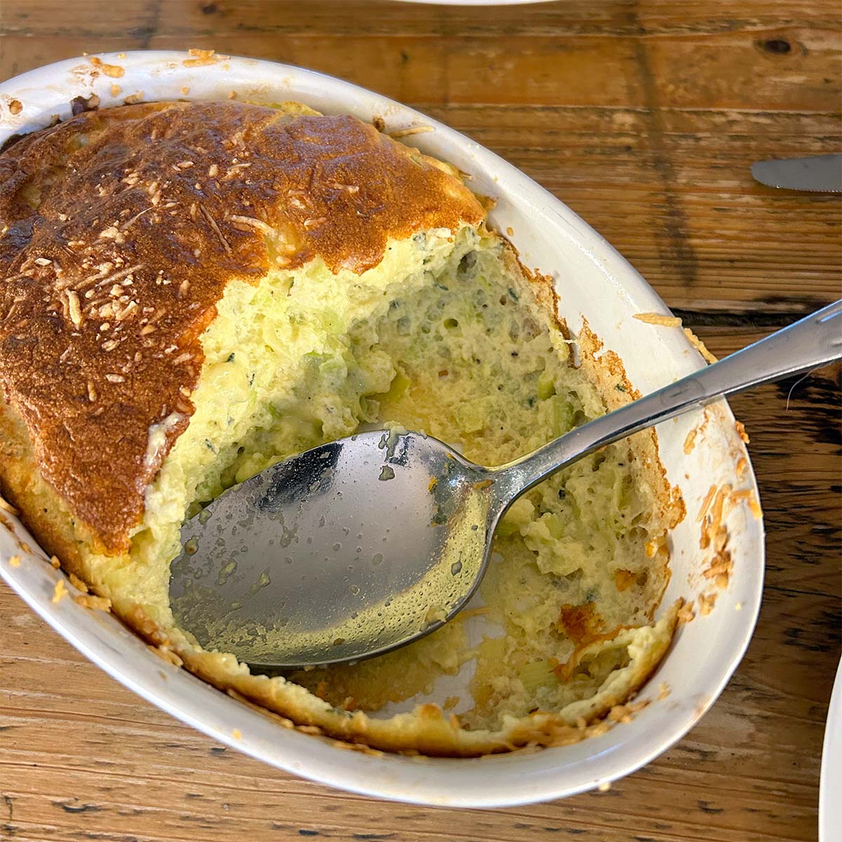 Leek & Gruyere Soufflé