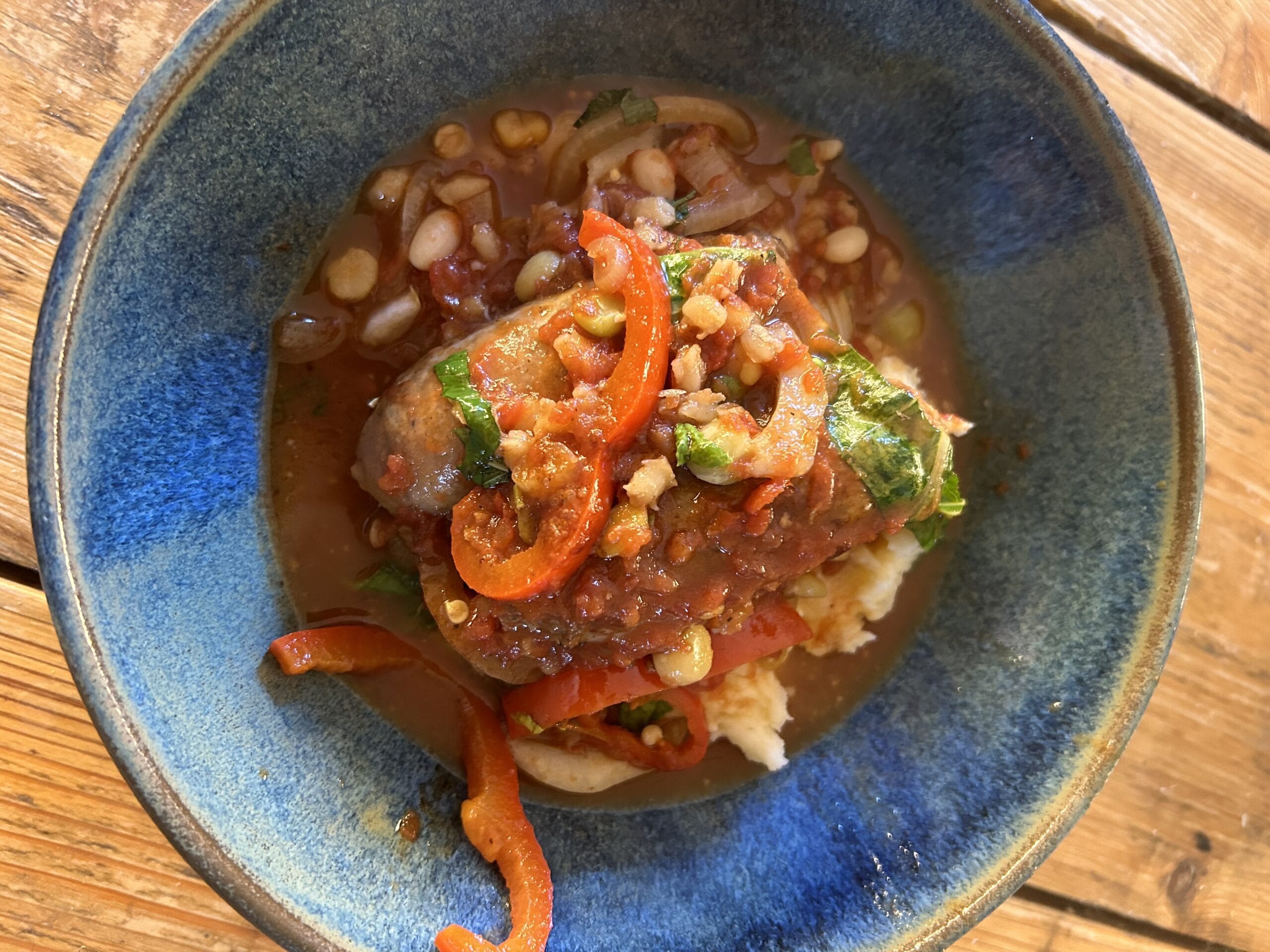 Sausage & Pulses in a Smokey Sauce