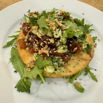 Tuna Tostada