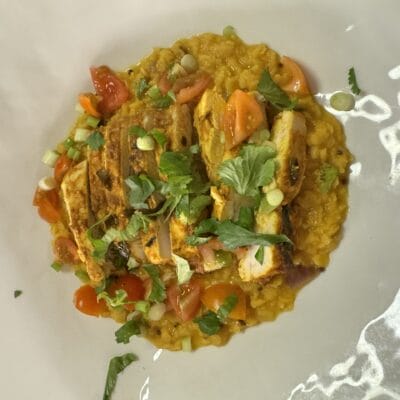 Spiced Chicken Breast with Dal